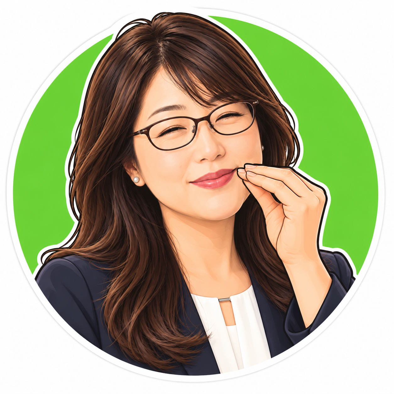 Illustrated portrait of Toni